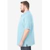 imageKingSize Mens Big ampamp Tall ShrinkLess Piqu Polo ShirtIce Blue