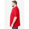 imageKingSize Mens Big ampamp Tall ShrinkLess Piqu Polo ShirtTrue Red