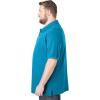 imageKingSize Mens Big ampamp Tall ShrinkLess Piqu Polo ShirtVintage Purple