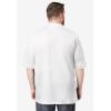 imageKingSize Mens Big ampamp Tall ShrinkLess Piqu Polo ShirtWhite