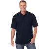 imageKingSize Mens Big ampamp Tall Lightweight Jersey PoloBlack