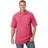 imageKingSize Mens Big ampamp Tall Lightweight Jersey PoloDark Salmon