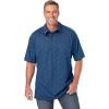 imageKingSize Mens Big ampamp Tall Lightweight Jersey PoloHeather Charcoal Medallion