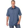 imageKingSize Mens Big ampamp Tall Lightweight Jersey PoloHeather Slate Blue Medallion