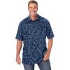 imageKingSize Mens Big ampamp Tall Lightweight Jersey PoloNavy Paisley