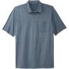 imageKingSize Mens Big ampamp Tall Lightweight Jersey PoloSlate Blue Geo