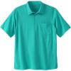 imageKingSize Mens Big ampamp Tall Lightweight Jersey PoloTidal Green