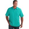 imageKingSize Mens Big ampamp Tall Lightweight Jersey PoloTidal Green Geo