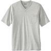 imageKingSize Mens Big ampamp Tall ShrinkLess Lightweight VNeck Pocket TShirtHeather Grey