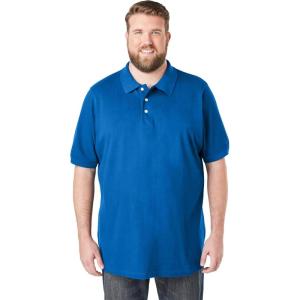 imageKingSize Mens Big ampamp Tall ShrinkLess Piqu Polo ShirtRoyal Blue