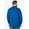 imageKingSize Mens Big ampamp Tall LongSleeve Shrink Piqu PoloHeather Blue