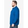 imageKingSize Mens Big ampamp Tall LongSleeve Shrink Piqu PoloHeather Blue