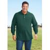 imageKingSize Mens Big ampamp Tall LongSleeve Shrink Piqu PoloHunter