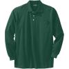 imageKingSize Mens Big ampamp Tall LongSleeve Shrink Piqu PoloHunter