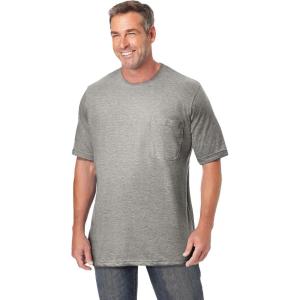 imageKingSize Mens Big ampamp Tall Tall The UltraLight Comfort TeeHeather Grey