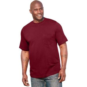 imageKingSize Mens Big ampamp Tall Tall The UltraLight Comfort TeeRich Burgundy