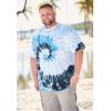 imageKingSize Mens Big ampamp Tall Lightweight TieDye Crewneck TeeAmericana Tie Dye