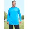 imageKingSize Mens Big ampamp Tall No Sweat LongSleeve Crewneck TeeCharcoal