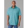 imageKingSize Mens Big ampamp Tall Short Sleeve Printed Check Sport ShirtGold Check