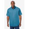 imageKingSize Mens Big ampamp Tall Short Sleeve WrinkleFree Sport ShirtAtlantic Blue
