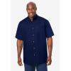 imageKingSize Mens Big ampamp Tall Short Sleeve WrinkleFree Sport ShirtNavy