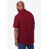 imageKingSize Mens Big ampamp Tall Short Sleeve WrinkleFree Sport ShirtRich Burgundy