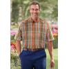 imageKingSize Mens Big ampamp Tall Short Sleeve WrinkleFree Sport ShirtSafari Green Check