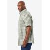 imageKingSize Mens Big ampamp Tall Short Sleeve WrinkleFree Sport ShirtSafari Green Check