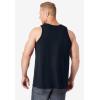 imageKingSize Mens Big ampamp Tall ShrinkLess Lightweight LongerLength TankBlack