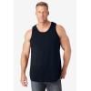 imageKingSize Mens Big ampamp Tall ShrinkLess Lightweight LongerLength TankBlack