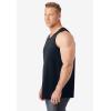 imageKingSize Mens Big ampamp Tall ShrinkLess Lightweight LongerLength TankBlack