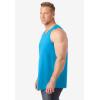imageKingSize Mens Big ampamp Tall ShrinkLess Lightweight LongerLength TankElectric Turquoise