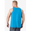 imageKingSize Mens Big ampamp Tall ShrinkLess Lightweight LongerLength TankElectric Turquoise