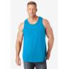 imageKingSize Mens Big ampamp Tall ShrinkLess Lightweight LongerLength TankElectric Turquoise