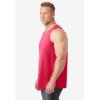 imageKingSize Mens Big ampamp Tall ShrinkLess Lightweight LongerLength TankHeather Charcoal