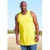 imageKingSize Mens Big ampamp Tall ShrinkLess Lightweight LongerLength TankHeather Charcoal