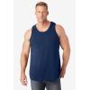 imageKingSize Mens Big ampamp Tall ShrinkLess Lightweight LongerLength TankNavy