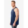 imageKingSize Mens Big ampamp Tall ShrinkLess Lightweight LongerLength TankNavy