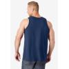 imageKingSize Mens Big ampamp Tall ShrinkLess Lightweight LongerLength TankNavy