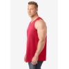 imageKingSize Mens Big ampamp Tall ShrinkLess Lightweight LongerLength TankRed