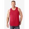 imageKingSize Mens Big ampamp Tall ShrinkLess Lightweight LongerLength TankRed