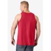 imageKingSize Mens Big ampamp Tall ShrinkLess Lightweight LongerLength TankRed