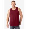 imageKingSize Mens Big ampamp Tall ShrinkLess Lightweight LongerLength TankRed Marl