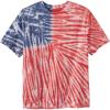 imageKingSize Mens Big ampamp Tall Lightweight TieDye Crewneck TeeAmerican Flag Tie Dye