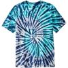 White Teal Tie Dye