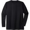 imageKingSize Mens Big ampamp Tall No Sweat LongSleeve Crewneck TeeBlack