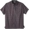 imageKingSize Mens Big ampamp Tall Short Sleeve Printed Check Sport ShirtBlack Window Pane