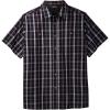 imageKingSize Mens Big ampamp Tall Short Sleeve Printed Check Sport ShirtDark Purple Check