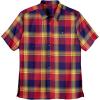 imageKingSize Mens Big ampamp Tall Short Sleeve Printed Check Sport ShirtRed Navy Check