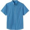 imageKingSize Mens Big ampamp Tall Short Sleeve WrinkleFree Sport ShirtAtlantic Check